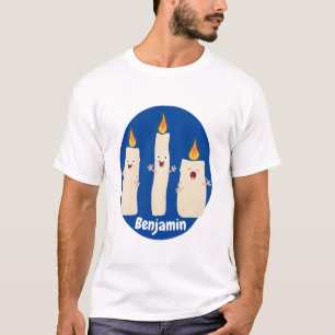 Cute singing candle trio cartoon T-Shirt