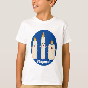 Cute singing candle trio cartoon T-Shirt