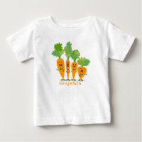 Cute singing carrot quartet cartoon illustration