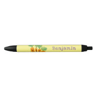 Cute singing carrot quartet cartoon illustration