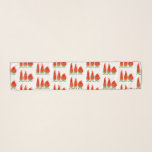 Cute singing chili peppers cartoon illustration scarf<br><div class="desc">This chili hot pepper trio will make you sing! Drawn in fun cartoon illustration style to spice up!</div>