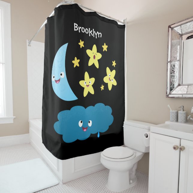 Cute singing stars, moon and cloud cartoon (In Situ)