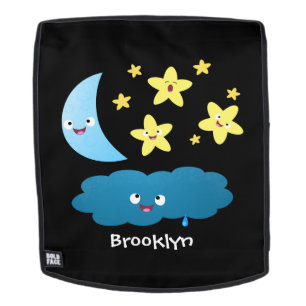 Cute singing stars, moon and cloud cartoon backpack