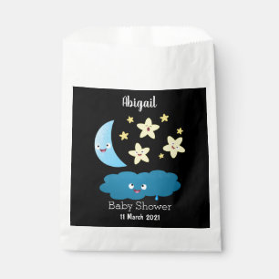 Cute singing stars, moon and cloud cartoon favour bag