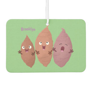 Cute singing sweet potatoes cartoon vegetables  air freshener