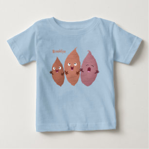 Cute singing sweet potatoes cartoon vegetables baby T-Shirt