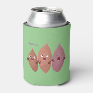 Cute singing sweet potatoes cartoon vegetables can cooler