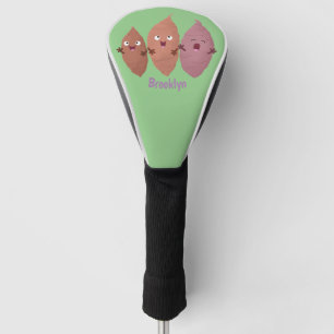 Cute singing sweet potatoes cartoon vegetables golf head cover