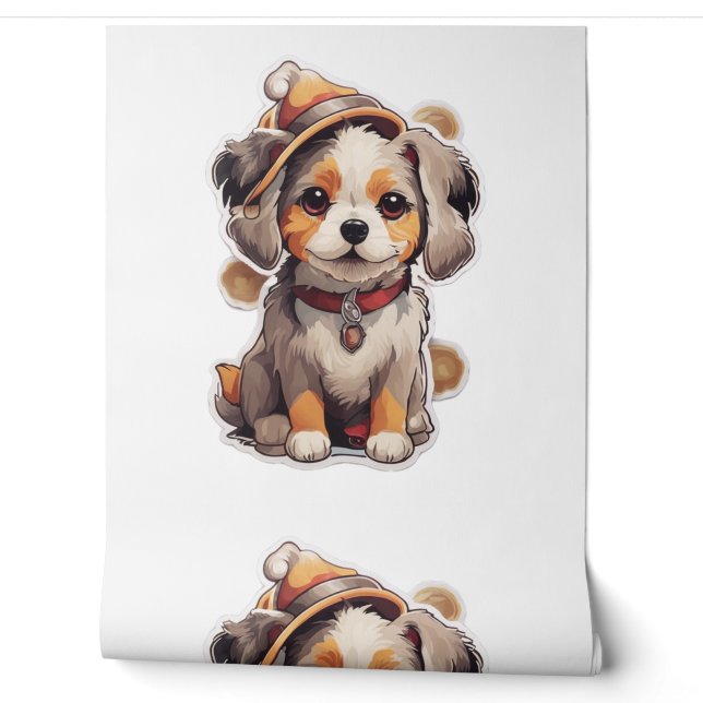 Cute single-dog Stickers   Wallpaper (Unrolling)
