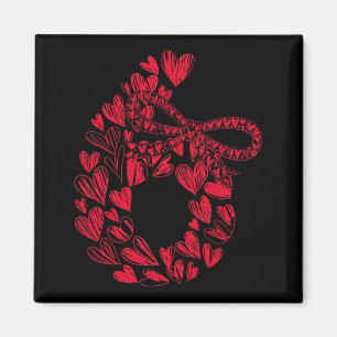 Cute Six Seven Love 67 Hearts Couple Number 6 Comf Magnet