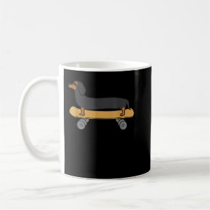 Cute Skateboarding Dachshund T-Shirt Coffee Mug