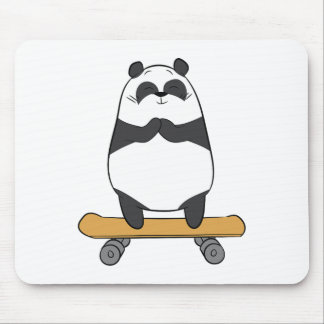 Cute Skateboarding Panda Skateboarder Panda Skateb Mouse Pad