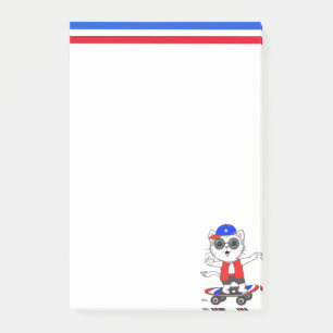 Cute Skater Cat  Post-it Notes