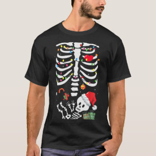 Cute Skeleton Baby Xmas Maternity Mom Pregnancy Ch T-Shirt