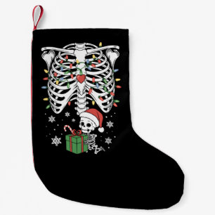 Cute Skeleton Baby Xmas Maternity Mom Pregnancy Small Christmas Stocking