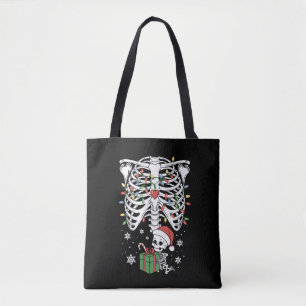 Cute Skeleton Baby Xmas Maternity Mom Pregnancy Tote Bag