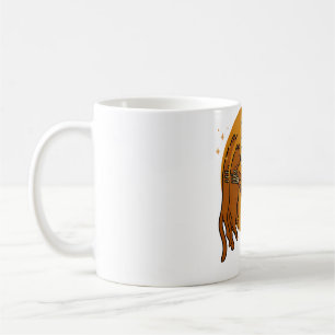 Cute Skeleton Hugging Cat Gothic Halloween Design Coffee Mug