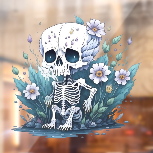 Cute Skeleton Window Cling (Sheet 2)