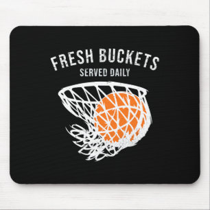 Cute Sketll Player Lover Fresh Buckets Served Dail Mouse Pad