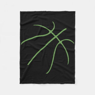 Cute Sketll Sports Design With Green Color  Fleece Blanket