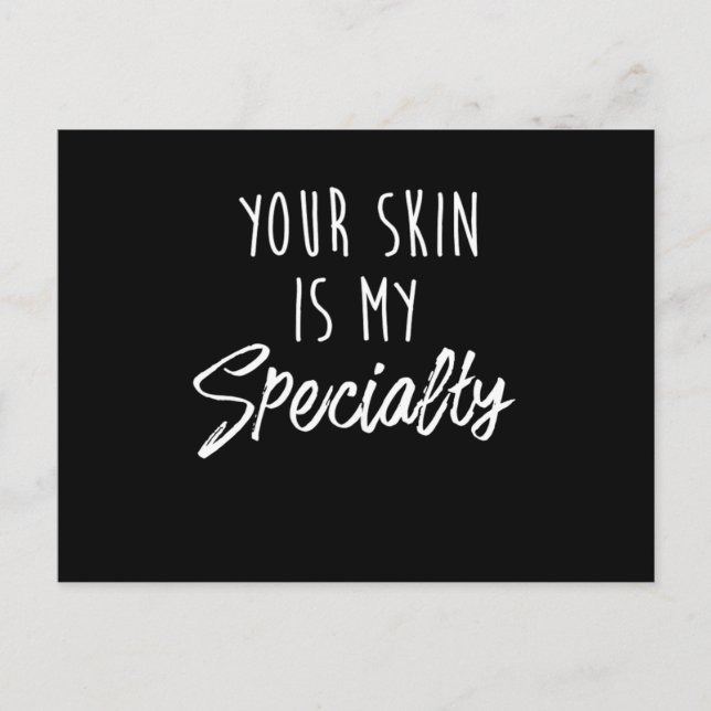 Cute Skin Care Print For Estheticians Postcard (Front)