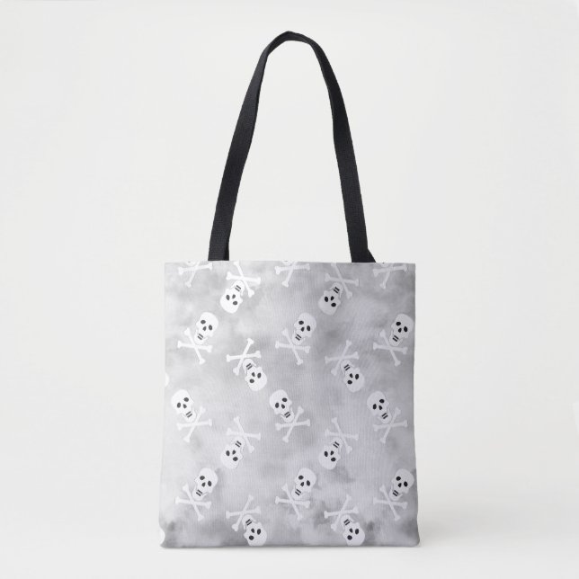 Cute Skull Pattern Tote Bags (Front)