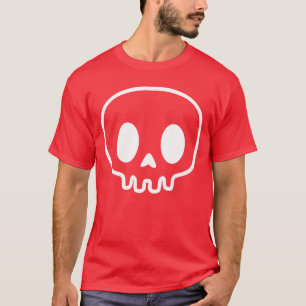 Cute Skull Punk Rock Skeleton Gothic Grim Hallowee T-Shirt
