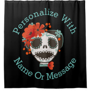 Cute Skull Wearing Flowers