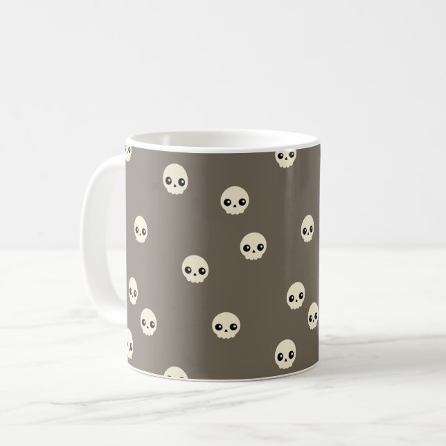 Cute Skulls Coffee Mug (Front Left)