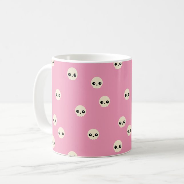 Cute Skulls Coffee Mug (Front Left)