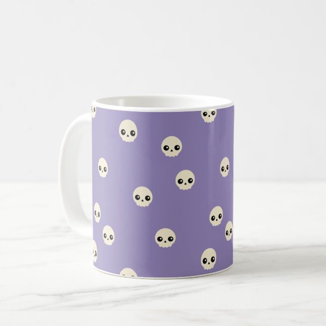 Cute Skulls Coffee Mug (Front Left)