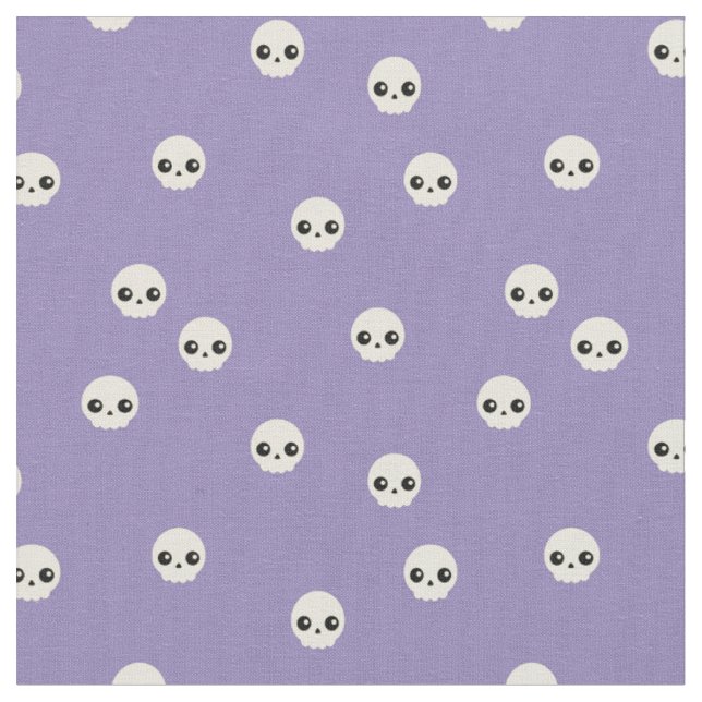 Cute Skulls Fabric (Close Up)