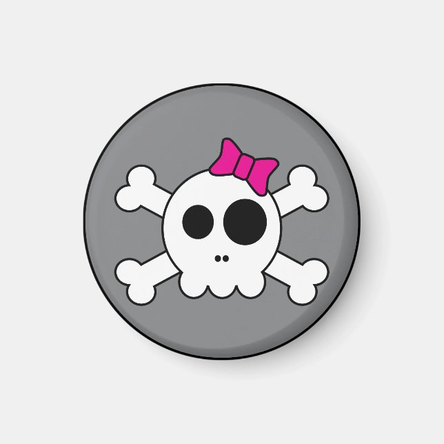 Cute Skully Magnet (Front)