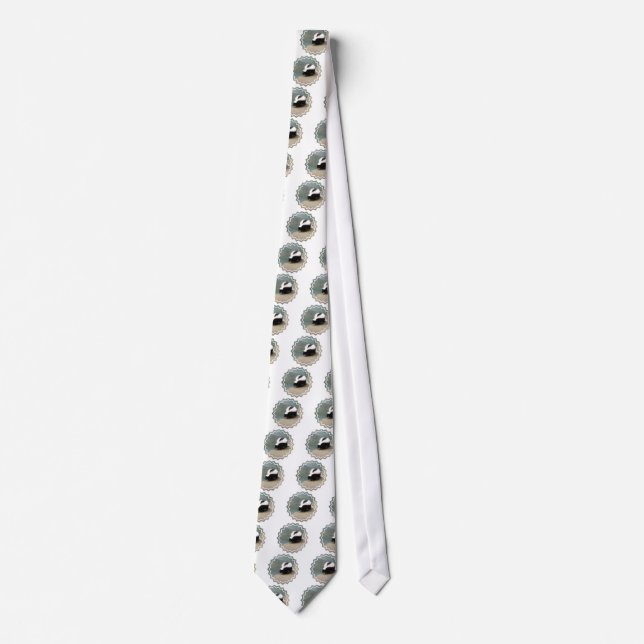 Cute Skunk Men's Necktie (Front)
