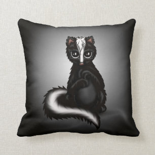 cute Skunk Throw Pillow