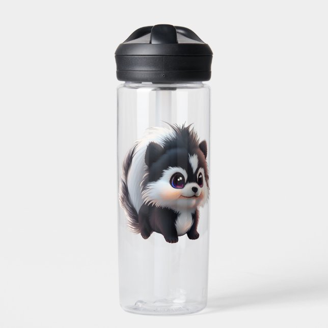 Cute skunk woodland animals forest friends  water bottle (Front)