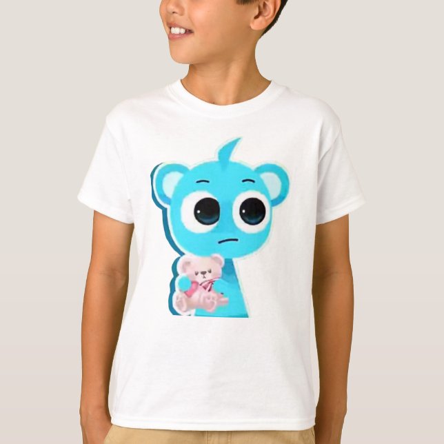 Cute Sky Blue from Sprunki T-Shirt (Front)