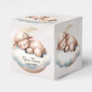 Cute Sleeping Baby Animals Beautiful Party Favor Box