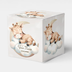 Cute Sleeping Baby Animals Beautiful Party Favor Box