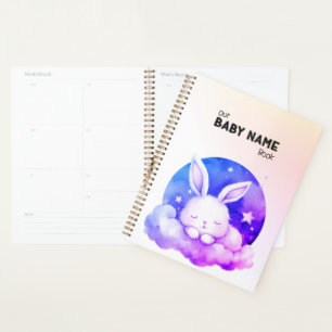Cute Sleeping Bunny Planner