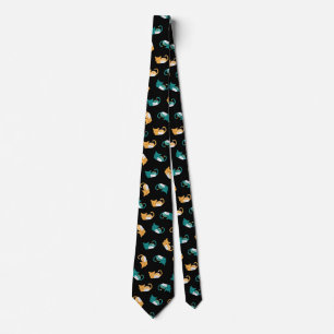 Cute sleeping cat pattern III Neck Tie
