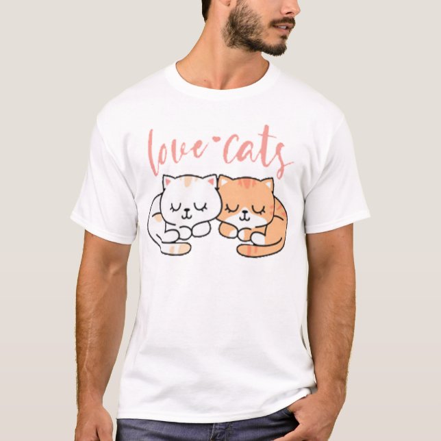 Cute sleeping cats 1 T-Shirt (Front)