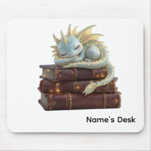 Cute Sleeping Dragon Personalized Mousepad