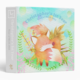 Cute Sleeping Fox Binder