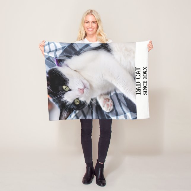 Cute Sleeping Kitten  Fleece Blanket (In Situ)