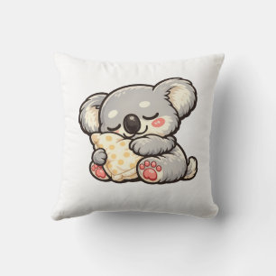 Cute Sleeping Koala with Pillow