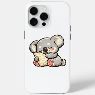 Cute Sleeping Koala with Pillow iPhone 15 Pro Max Case