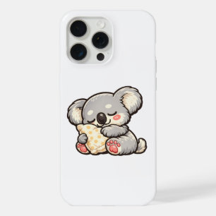 Cute Sleeping Koala with Pillow iPhone 15 Pro Max Case