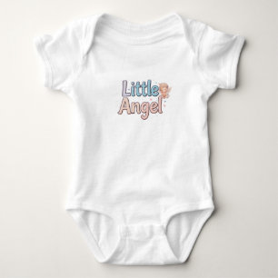 Cute Sleeping Little Angel Hugging a Heart Gifts Baby Bodysuit