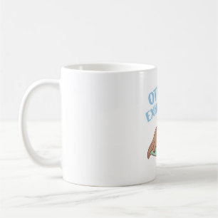 Cute Sleeping Otter Otterly Exhausted Funny Coffee Mug